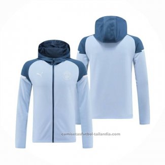 Chaqueta con Capucha del Manchester City 24/25 Azul