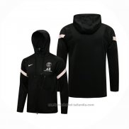 Chaqueta con Capucha del Paris Saint-Germain 21/22 Negro