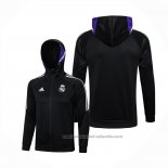 Chaqueta con Capucha del Real Madrid 22/23 Negro