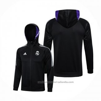 Chaqueta con Capucha del Real Madrid 22/23 Negro