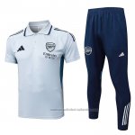 Conjunto Polo del Arsenal 25/26 Gris