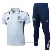 Conjunto Polo del Arsenal 25/26 Gris
