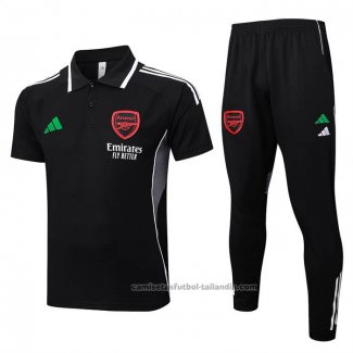 Conjunto Polo del Arsenal 25/26 Negro