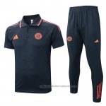 Conjunto Polo del Bayern Munich 25/26 Gris Naranja