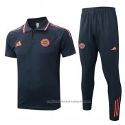 Conjunto Polo del Bayern Munich 25/26 Gris Naranja
