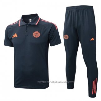 Conjunto Polo del Bayern Munich 25/26 Gris Naranja