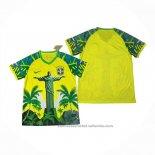Tailandia Camiseta Brasil Jesus 25/26 Amarillo Verde