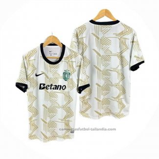 Tailandia Camiseta Sporting Special 25/26 Blanco Amarillo