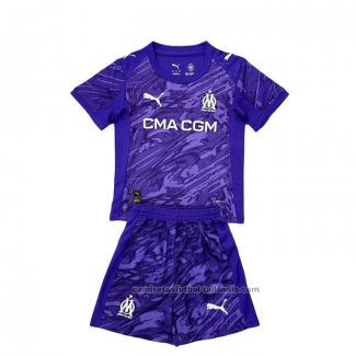 Camiseta Olympique Marsella Portero Nino 25/26 Purpura