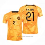Camiseta Paises Bajos Jugador F.De Jong 1ª 2022