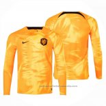 Camiseta Paises Bajos 1ª Manga Larga 2022