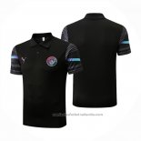 Camiseta Polo del Manchester City 22/23 Negro