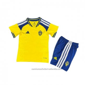 Camiseta Suecia 1ª Nino 2026