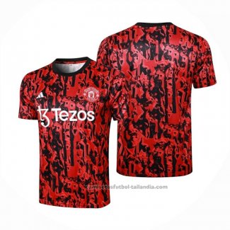 Camiseta de Entrenamiento Manchester United 23/24 Rojo