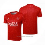 Camiseta de Entrenamiento Paris Saint-Germain Jordan 24/25 Rojo
