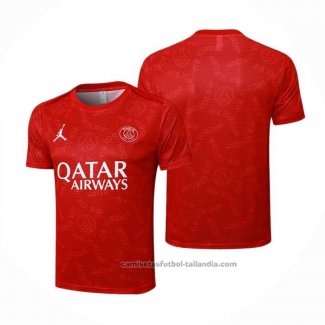 Camiseta de Entrenamiento Paris Saint-Germain Jordan 24/25 Rojo