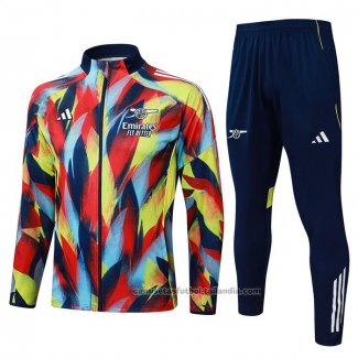Chandal de Chaqueta del Arsenal Nino 25/26 Azul Amarillo Rojo