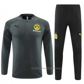 Chandal de Sudadera del Borussia Dortmund 22/23 Gris