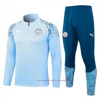 Chandal de Sudadera del Manchester City 23/24 Azul