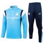 Chandal de Sudadera del Olympique Marsella 23/24 Azul Claro