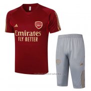 Chandal del Arsenal Manga Corta 23/24 Rojo - Pantalon Corto