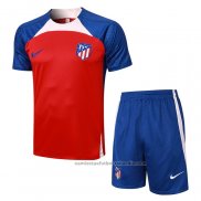 Chandal del Atletico Madrid Manga Corta 23/24 Rojo - Pantalon Corto