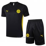 Chandal del Borussia Dortmund Manga Corta 24/25 Negro - Pantalon Corto