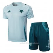 Chandal del Cruzeiro Manga Corta 24/25 Verde Pantalon Corto
