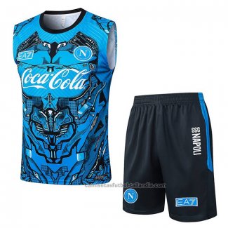Chandal del Napoli Sin Mangas 25/26 Azul