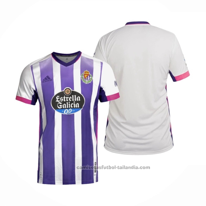 mecanógrafo Adaptado bordado Tailandia Camiseta Real Valladolid 1ª 20/21 | Mejor calidad