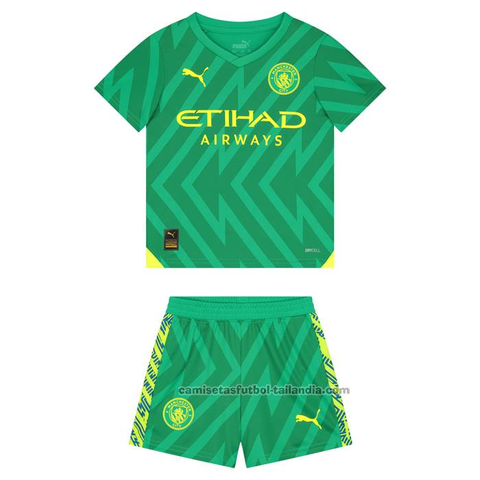 Camiseta Leicester City Portero 2021-2022 Nino Verde