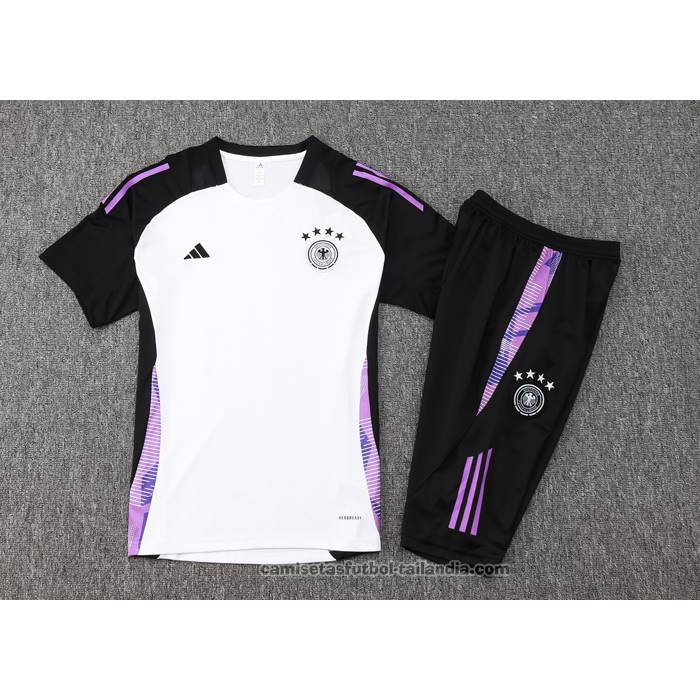Chandal del Alemania Manga Corta 24/25 Blanco - Pantalon Corto