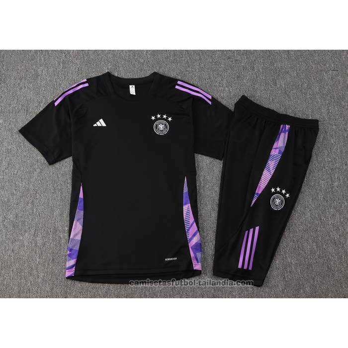 Chandal del Alemania Manga Corta 24/25 Negro - Pantalon Corto