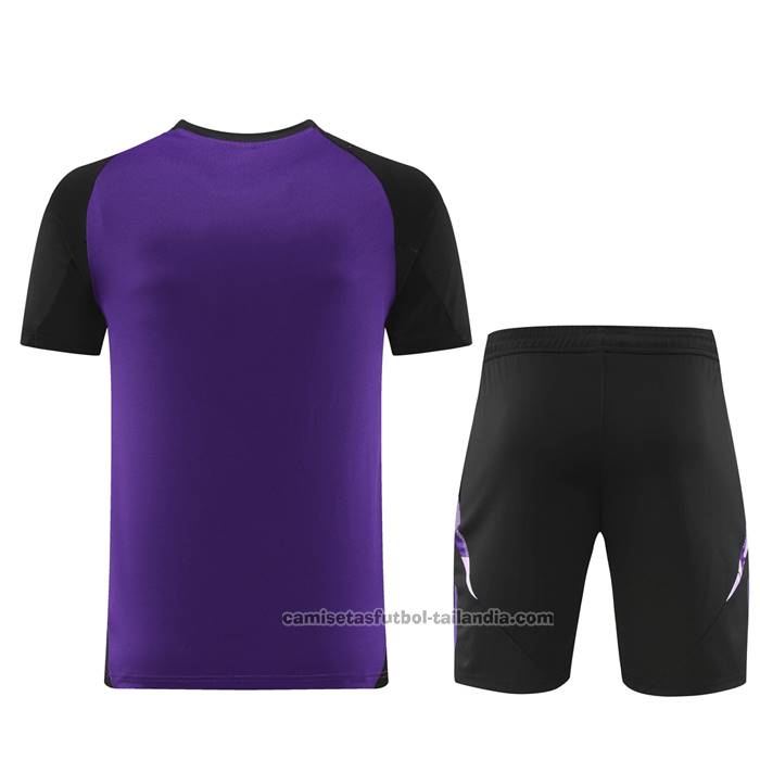 Chandal del Alemania Manga Corta 24/25 Purpura - Pantalon Corto