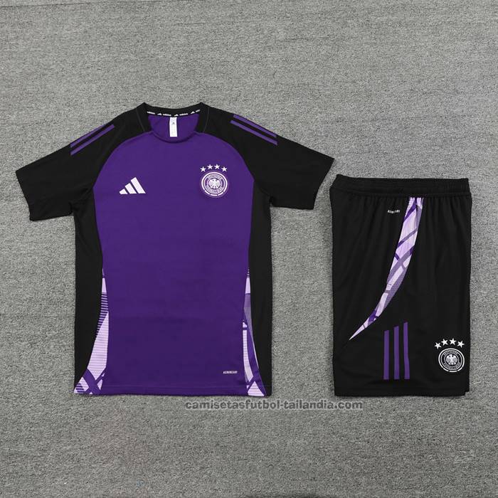 Chandal del Alemania Manga Corta 24/25 Purpura - Pantalon Corto