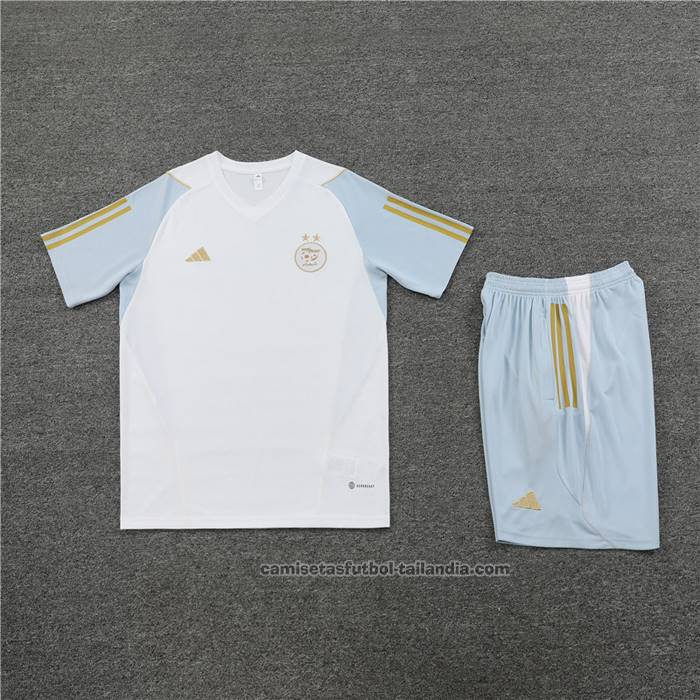 Chandal del Argelia Manga Corta 23/24 Blanco - Pantalon Corto