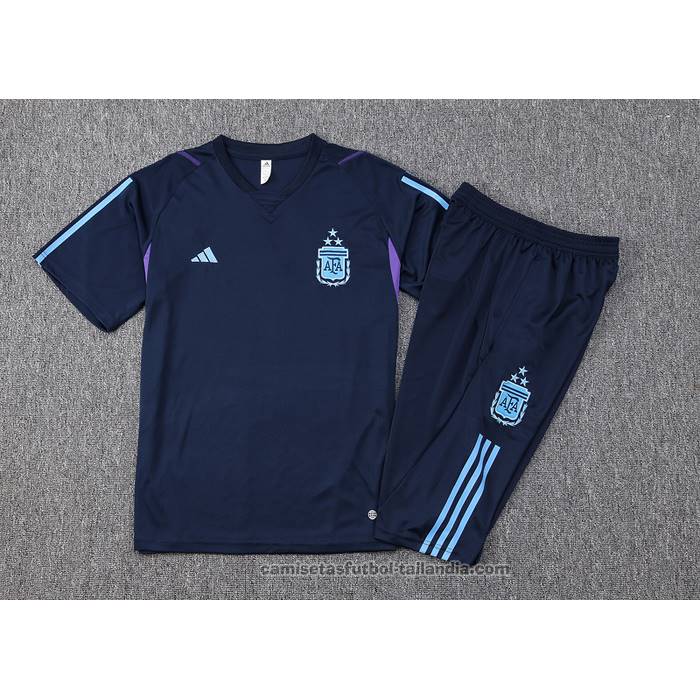 Chandal del Argentina Manga Corta 23/24 Azul - Pantalon Corto