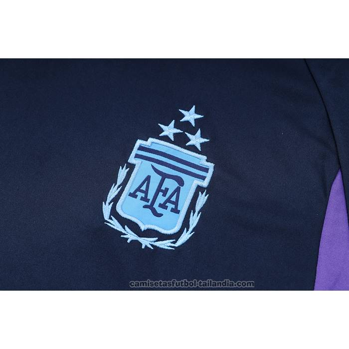 Chandal del Argentina Manga Corta 23/24 Azul - Pantalon Corto