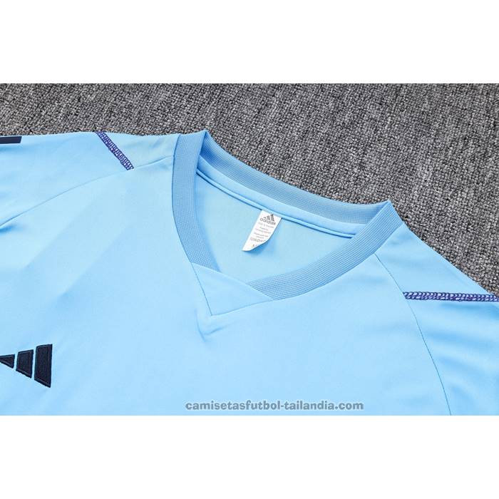 Chandal del Argentina Manga Corta 23/24 Azul - Pantalon Corto