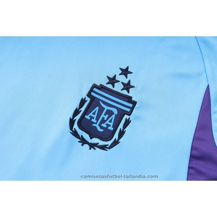 Chandal del Argentina Manga Corta 23/24 Azul - Pantalon Corto