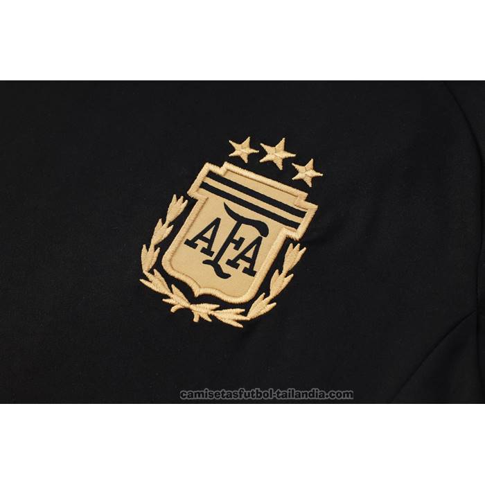 Chandal del Argentina Manga Corta 24/25 Negro - Pantalon Corto