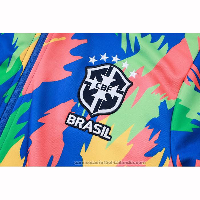 Chandal de Chaqueta del Brasil Nino 25/26 Multicolor