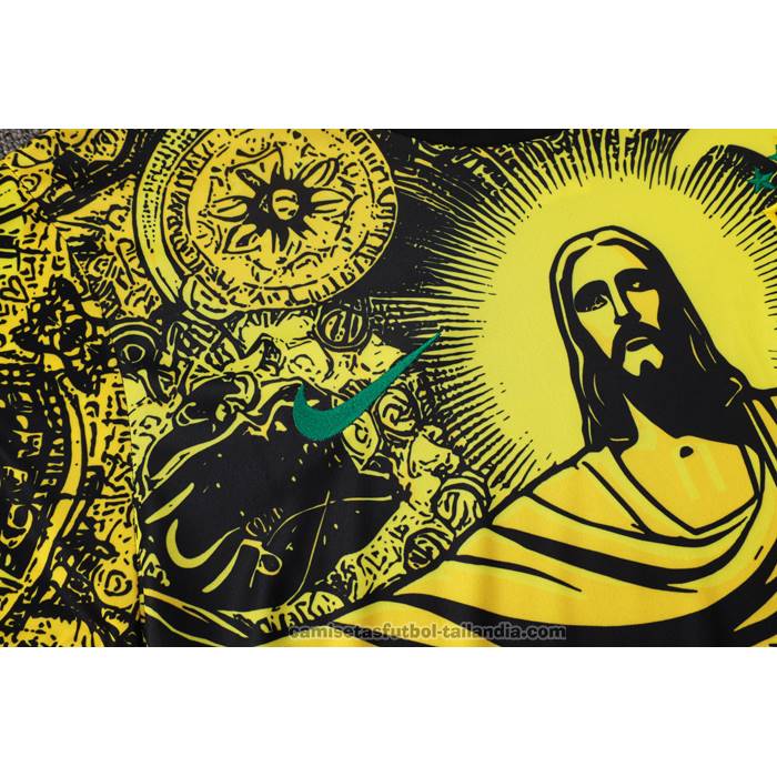 Chandal del Brasil Jesus Manga Corta 24/25 Amarillo - Pantalon Corto