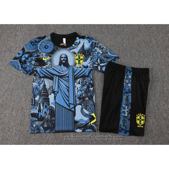 Chandal del Brasil Jesus Manga Corta 24/25 Azul - Pantalon Corto