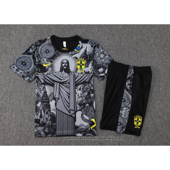 Chandal del Brasil Jesus Manga Corta 24/25 Negro - Pantalon Corto