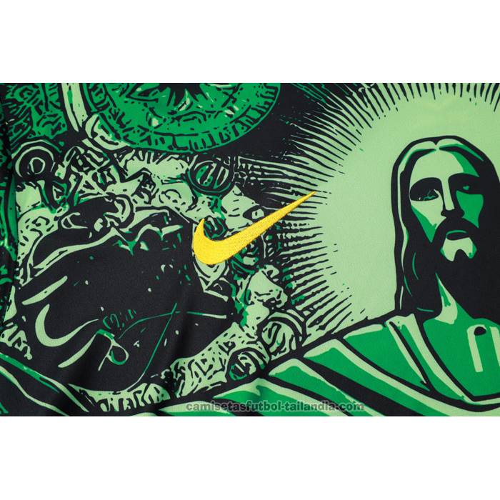 Chandal del Brasil Jesus Manga Corta 24/25 Verde - Pantalon Corto