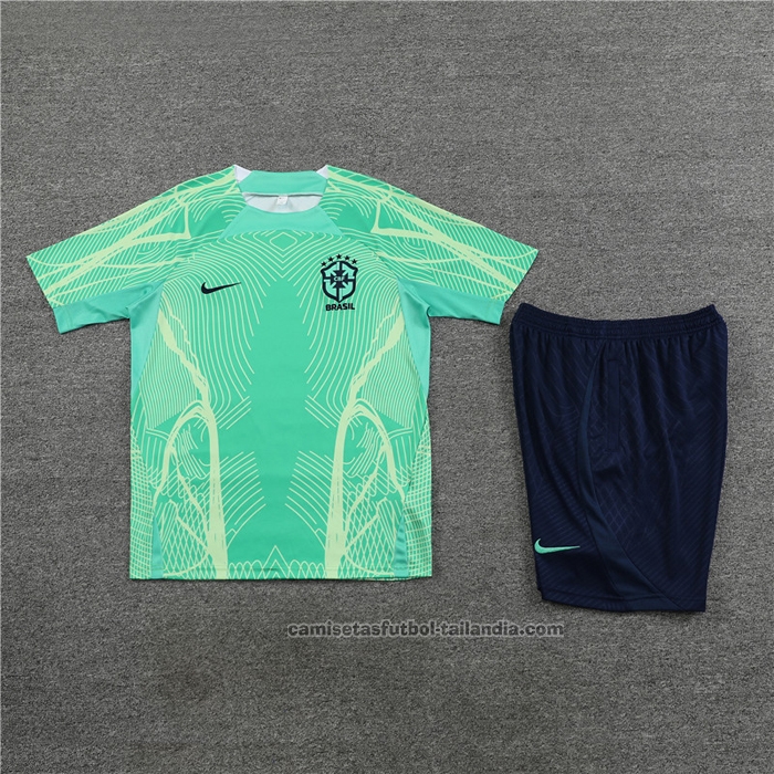 Chandal del Brasil Manga Corta 22/23 Verde - Pantalon Corto