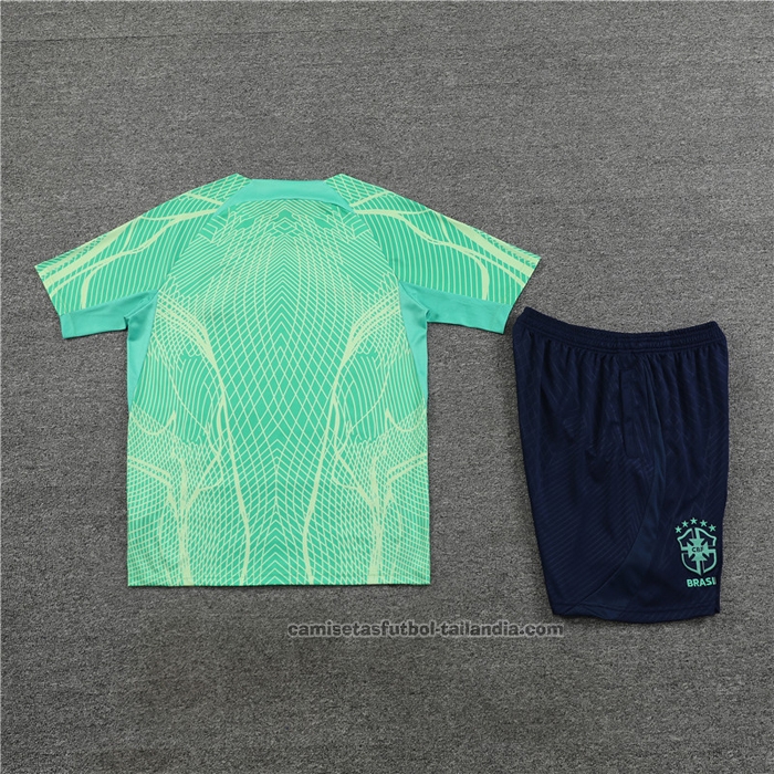Chandal del Brasil Manga Corta 22/23 Verde - Pantalon Corto