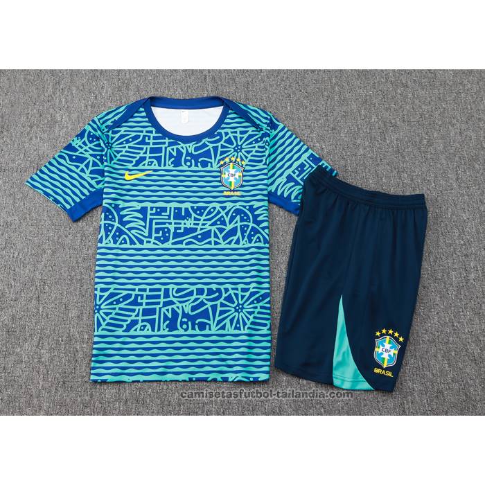 Chandal del Brasil Manga Corta 24/25 Verde - Pantalon Corto