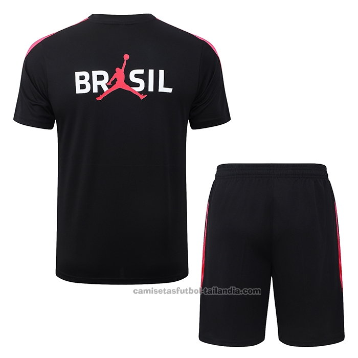 Chandal del Brasil Manga Corta 2026/27 Negro - Pantalon Corto